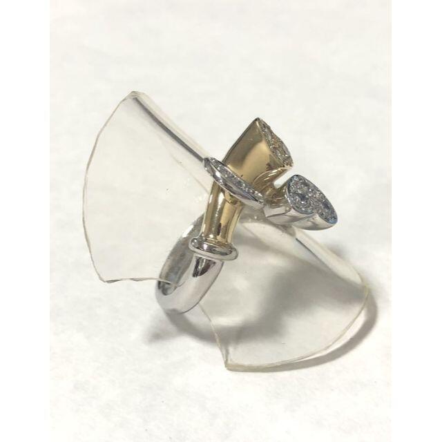 ☆仕上済☆ Pt900 K18YG プラチナ 18金 ダイヤモンドリング #9  レディースのアクセサリー(リング(指輪))の商品写真