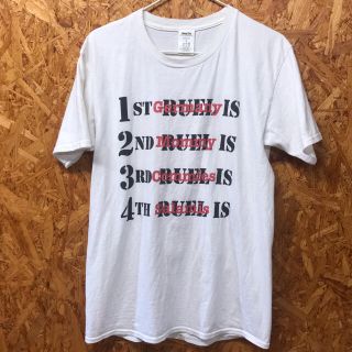 白　プリント　Tシャツ(Tシャツ/カットソー(半袖/袖なし))