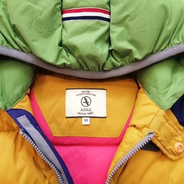 AIGLE - 【値下げ】AIGLE エーグル キッズ ダウンジャケット 90の通販