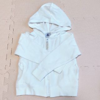 プチバトー(PETIT BATEAU)の美品 プチバトー 95 フードつき パーカー(ジャケット/上着)