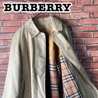 バーバリー(BURBERRY)のバーバリー　トレンチコート　レディース　ステンカラーコート　ロング　ノバチェック(トレンチコート)