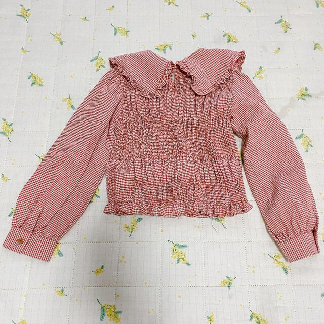 ZARA KIDS(ザラキッズ)のZARA♡ギンガムチェック トップス キッズ/ベビー/マタニティのキッズ服女の子用(90cm~)(ブラウス)の商品写真