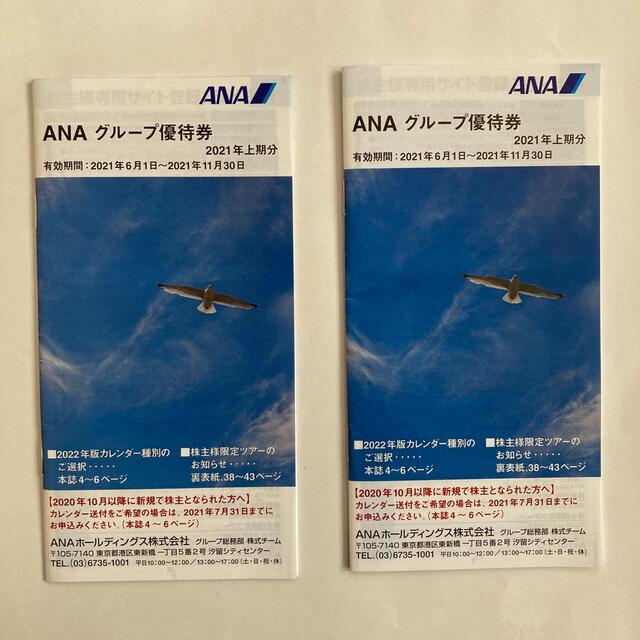 ANA(全日本空輸)(エーエヌエー(ゼンニッポンクウユ))のANA 株主優待　6枚 チケットの優待券/割引券(その他)の商品写真