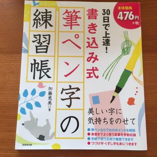 ３０日で上達！書き込み式筆ペン字の練習帳(住まい/暮らし/子育て)