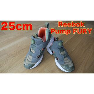 リーボック(Reebok)のReebok ポンプフューリー ミリタリー色 25㎝ PUMPFURY 送料無料(スニーカー)