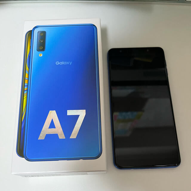 Galaxy A7 ブルー 64 GB SIMフリー モバイル