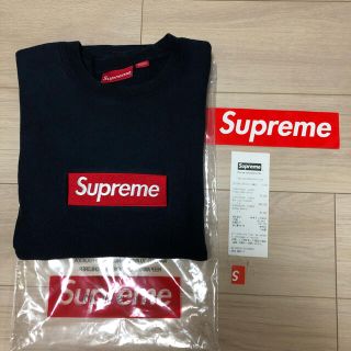 シュプリーム(Supreme)のsupreme 15aw boxlogo ボックスロゴ　ネイビー(パーカー)