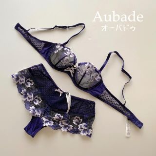 シモーヌペレール(Simone Perele)のAUBADEオーバドゥ＊ 総レース　75B/1  インポート(ブラ&ショーツセット)