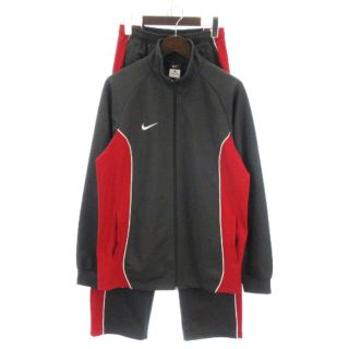 ナイキ(NIKE)のナイキ ジャージ セットアップ 上下 パンツ ロング グレー 赤 M ■SM(その他)