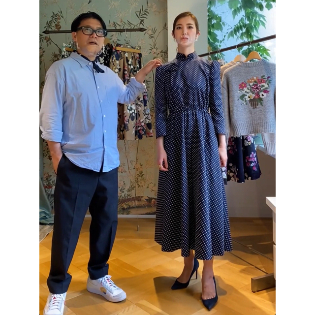 SEVENTEN×KEITA MARUYAMAドットチャイナワンピース-