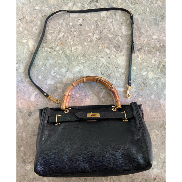 SITA PARANTICA シボカワバンブーBAG ブラック SITA PARANTICA シボカワバンブーBAG ブラック