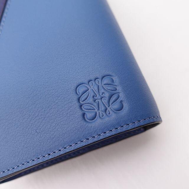 美品】LOEWE 長財布 レディース ブルー 美品】LOEWE 長財布 レディース ブルー
