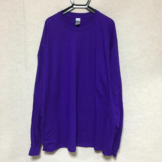 ギルタン(GILDAN)の新品 GILDAN ギルダン 長袖ロンT パープル 紫 XL(Tシャツ/カットソー(七分/長袖))