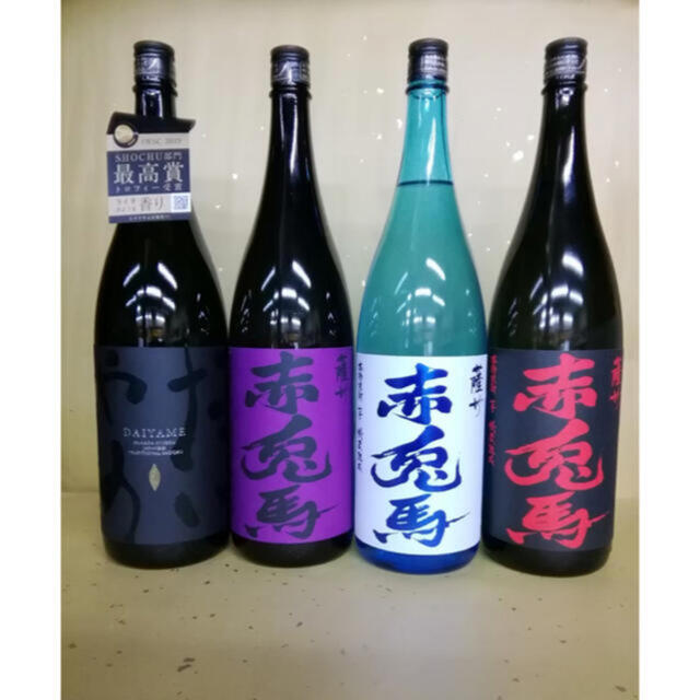 赤兎馬　赤兎馬紫　赤兎馬ブルー　だいやめ　1800ml 食品/飲料/酒の酒(焼酎)の商品写真