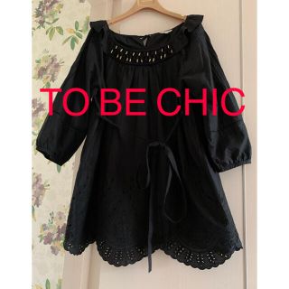 トゥービーシック(TO BE CHIC)の⭐️新品‼︎⭐️トゥービーシック⭐️レーススモッグチュニック　FREE(チュニック)