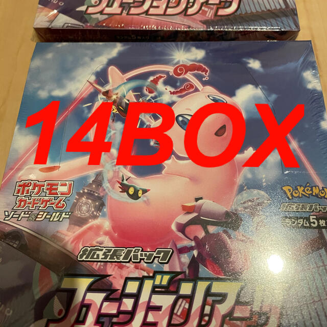 エンタメ/ホビー14BOX ポケモンカードゲーム ソード&シールド フュージョンアーツ ミュー