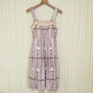 アクシーズファム(axes femme)のaxes femme♥kawaii♥ケーキJSK♥ピンク♥Ꮇサイズ(ひざ丈ワンピース)