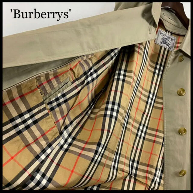 BURBERRY(バーバリー)のBURBERRY バーバリー ステンカラーコート ロングコート カーキ 古着 レディースのジャケット/アウター(ロングコート)の商品写真