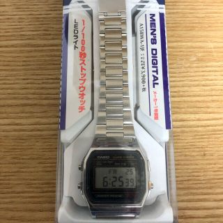 カシオ(CASIO)の新品　カシオ　腕時計　A158WA-1JF 付属品完備(腕時計(デジタル))