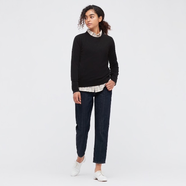 UNIQLO(ユニクロ)の美品 UNIQLO✨ユニクロ women カシミヤ クルーネックニット L レディースのトップス(ニット/セーター)の商品写真