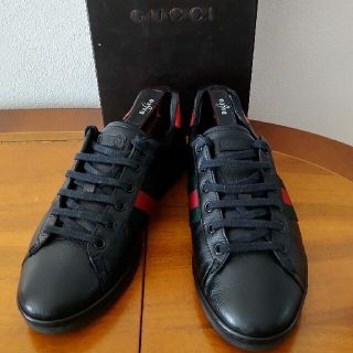 グッチ(Gucci)のGucciレディーススニーカー37本革レザー(スニーカー)