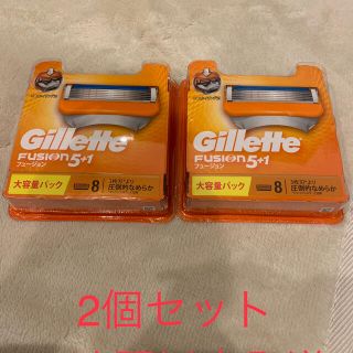 ピーアンドジー(P&G)のジレット フュージョン5+1 替刃8B(8コ入) 2個セット(カミソリ)