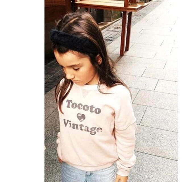 Caramel baby&child (キャラメルベビー&チャイルド)の新品✦1点のみ tocoto vintage ロゴ スウェット(6Y) キッズ/ベビー/マタニティのキッズ服女の子用(90cm~)(Tシャツ/カットソー)の商品写真