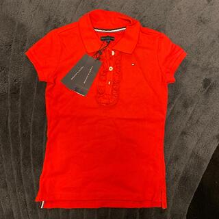 トミーヒルフィガー(TOMMY HILFIGER)のトミーヒィルヒガー　girl ポロシャツ　サイズ　8 赤(Tシャツ/カットソー)