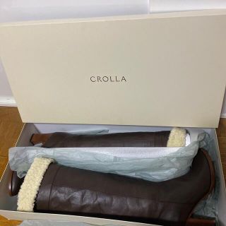 クローラ(CROLLA)のCROLLA クローラ　BRボア2wayロングブーツ  牛革　アクアガール(ブーツ)