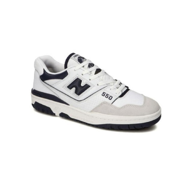 New Balance(ニューバランス)のニューバランス　BB550　ホワイト/ネイビー　28.0　New Balance メンズの靴/シューズ(スニーカー)の商品写真