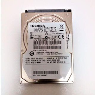 東芝 HDD320GB 動作品より抜き取り【1】 (PCパーツ)