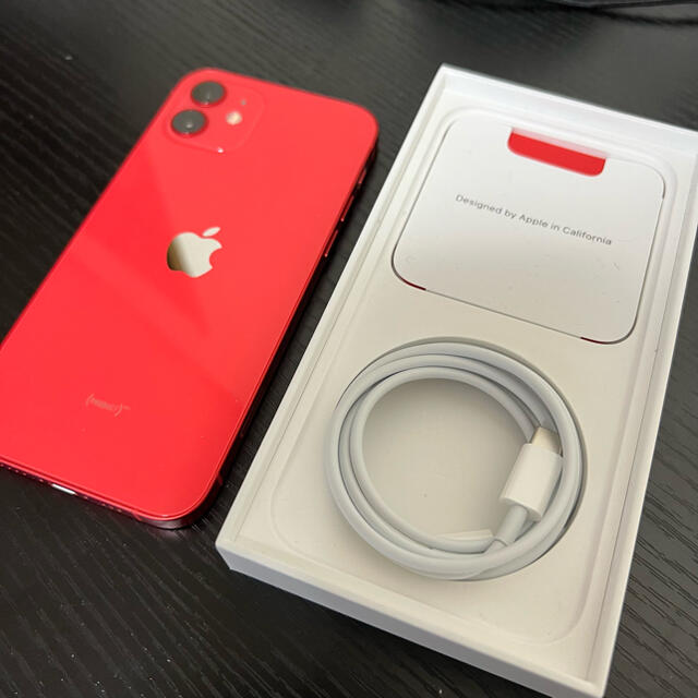 iPhone12 レッド　赤　256GB SIMフリースマートフォン/携帯電話