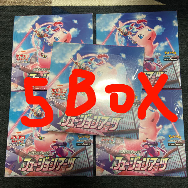 独特な店 ポケモン ポケモンカードゲーム フュージョンアーツ5box シュリンク付き Box デッキ パック Banaman Co Uk