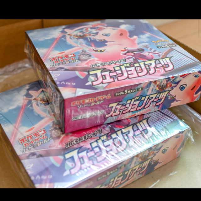 ポケモンカード 2BOX シュリンク付き ヒュージョンアーツ 未開封 ポケモンカード 2BOX シュリンク付き ヒュージョンアーツ 未開封