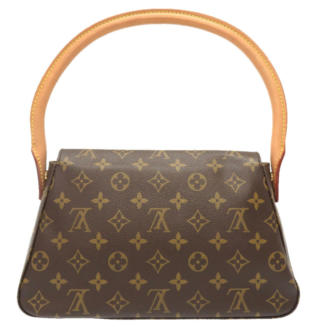 マグネット式内側美品 ルイ ヴィトン モノグラム ミニルーピング M51147 ハンドバッグ バッグ LV 0015  LOUIS VUITTON