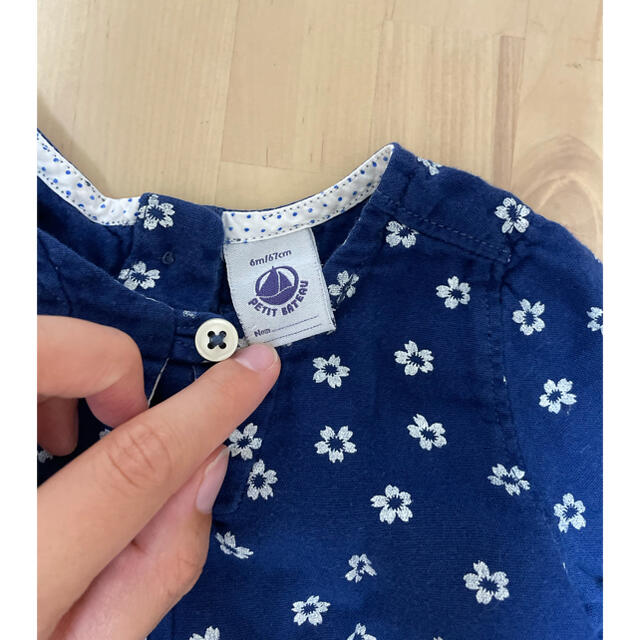 PETIT BATEAU(プチバトー)のベビーワンピース キッズ/ベビー/マタニティのベビー服(~85cm)(ワンピース)の商品写真