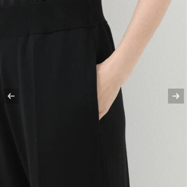 L'Appartement DEUXIEME CLASSE(アパルトモンドゥーズィエムクラス)の新品✨Elegant Knit Pants ブラック　サイズ34  レディースのパンツ(カジュアルパンツ)の商品写真