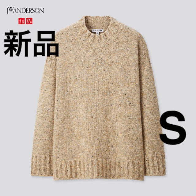 UNIQLO(ユニクロ)の【新品・S】UNIQLO JW ANDERSON ローゲージクルーネックセーター メンズのトップス(ニット/セーター)の商品写真