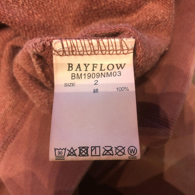 BAYFLOW(ベイフロー)のbayflow  BAYFLOW スウェット トレーナー ピンク メンズのトップス(スウェット)の商品写真