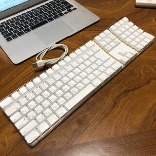 マック(Mac (Apple))のApple アップル 純正品 USB有線キーボード 良品 3(PC周辺機器)