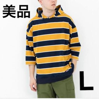 サイラス(SILAS)の【極美品・L】 サイラス パーカー SILAS HS BORDER HOODIE(パーカー)