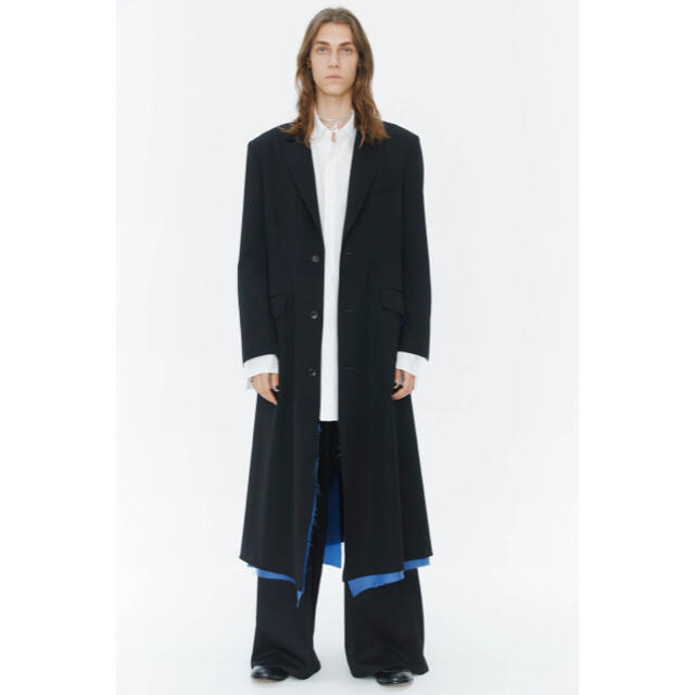 Yohji Yamamoto   sulvam リバーシブル フレアロングコートの通販 by