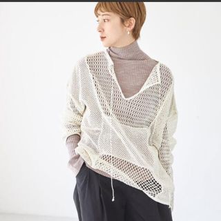 トゥデイフル(TODAYFUL)のTodayful トゥデイフル Patchwork Mesh Tops(ニット/セーター)