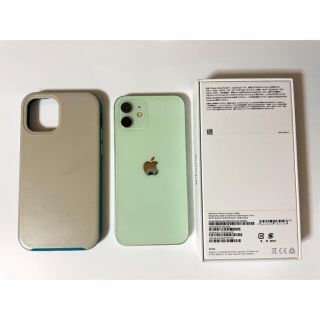 iPhone12 128GB　グリーン　美品　simフリー　カバーセット