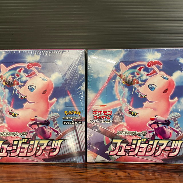 【新品未開封】ポケモンカード フュージョンアーツ シュリンク付き2BOX