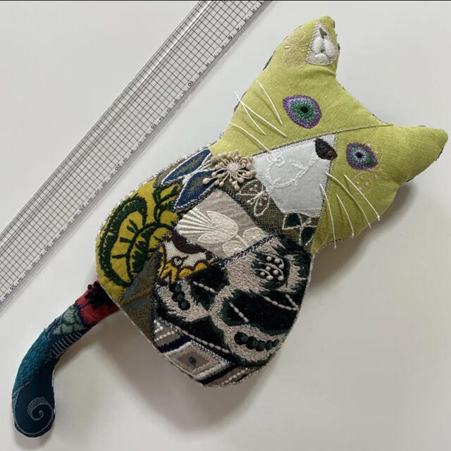 mina perhonen(ミナペルホネン)のミナペルホネン  ハンドメイド   オッドアイ ⭐猫 (*ΦωΦ)coda ⑫ ハンドメイドのぬいぐるみ/人形(ぬいぐるみ)の商品写真