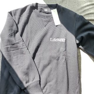 ユニクロ(UNIQLO)の【*限定*新品*】 UNIQLO 銀座店限定 スウェット LifeWear(Tシャツ/カットソー(七分/長袖))