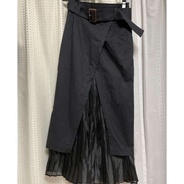 MURUA(ムルーア)のMURUA  ヘムシアーラップスカート レディースのスカート(ロングスカート)の商品写真
