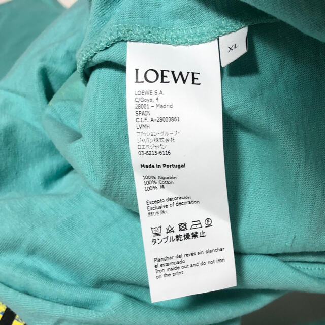 LOEWE(ロエベ)のロエベ　Tシャツ　ロンT　グリーン　ブルー　新品　人気モデル　セレブ　芸能人愛用 メンズのトップス(Tシャツ/カットソー(七分/長袖))の商品写真