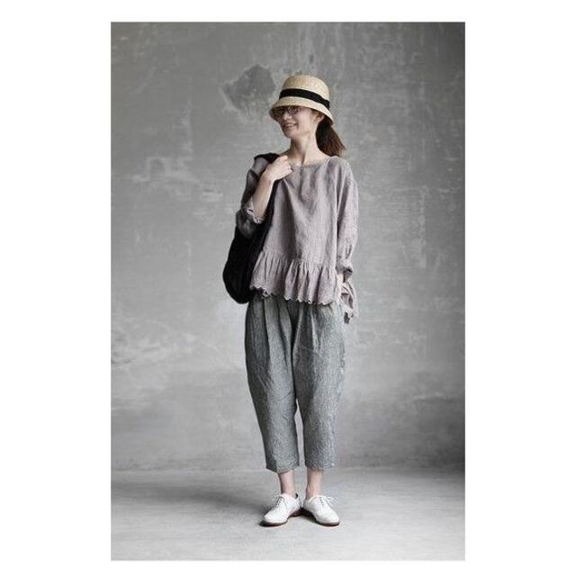 Joie de vivre サルエルパンツ ガチョウパンツ tic-guinee.net
